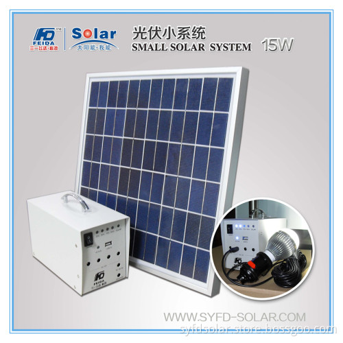 15W Home Electricity Solar System with High Efficiency Solar Cells (SYFD-SS15W)